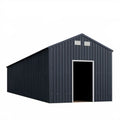Metalowy domek ogrodowy antracytowy 340 x 319 x 210 cm